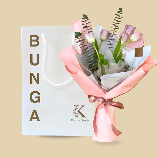 Kyra Pink (5 Tulips) Bouquet