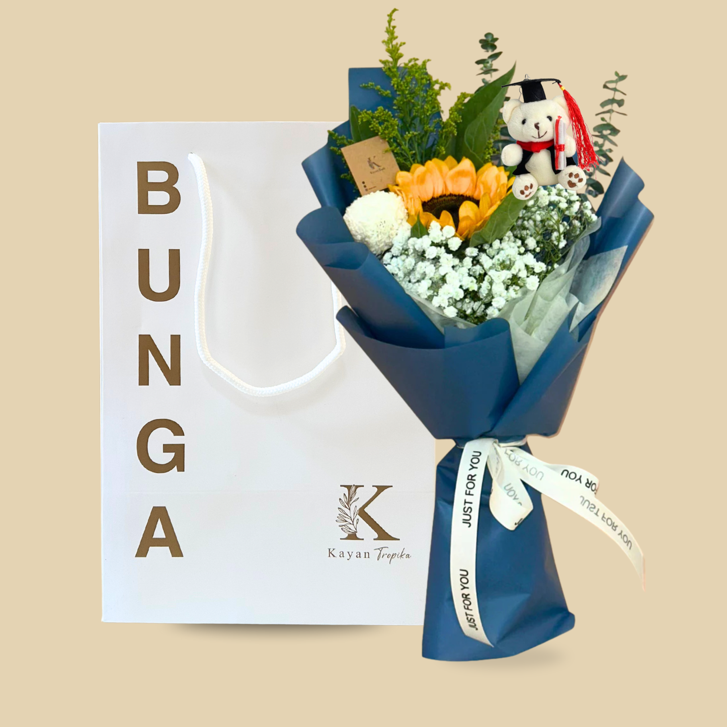 Graduation Tara Blue (Sunflower) Bouquet