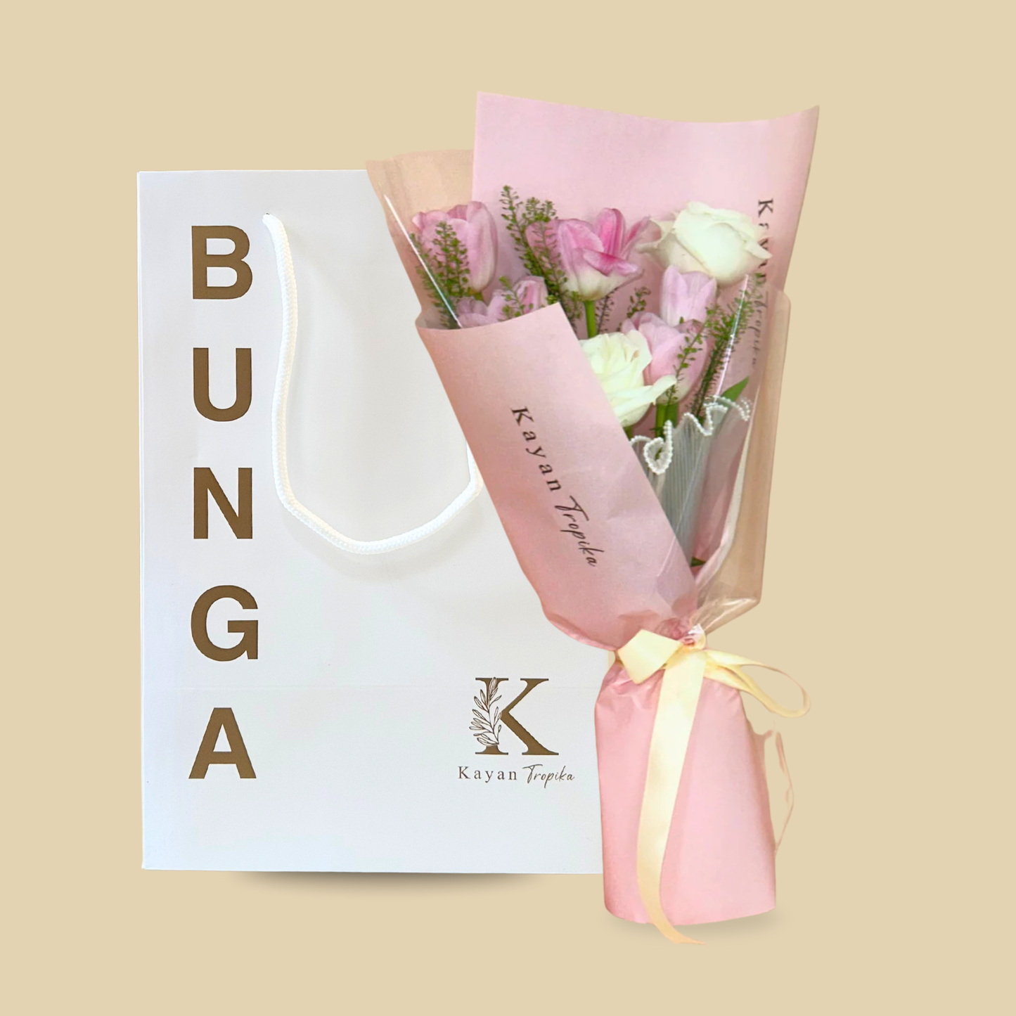 Nora Pink (Tulip & Rose) Bouquet