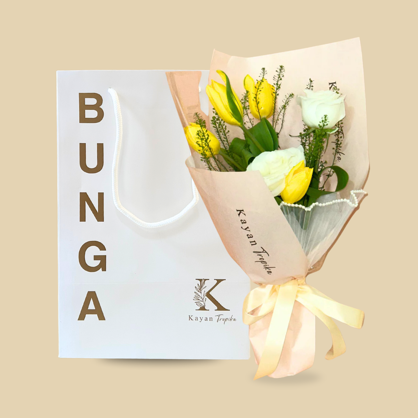 Nora Yellow (Tulip & Rose) Bouquet
