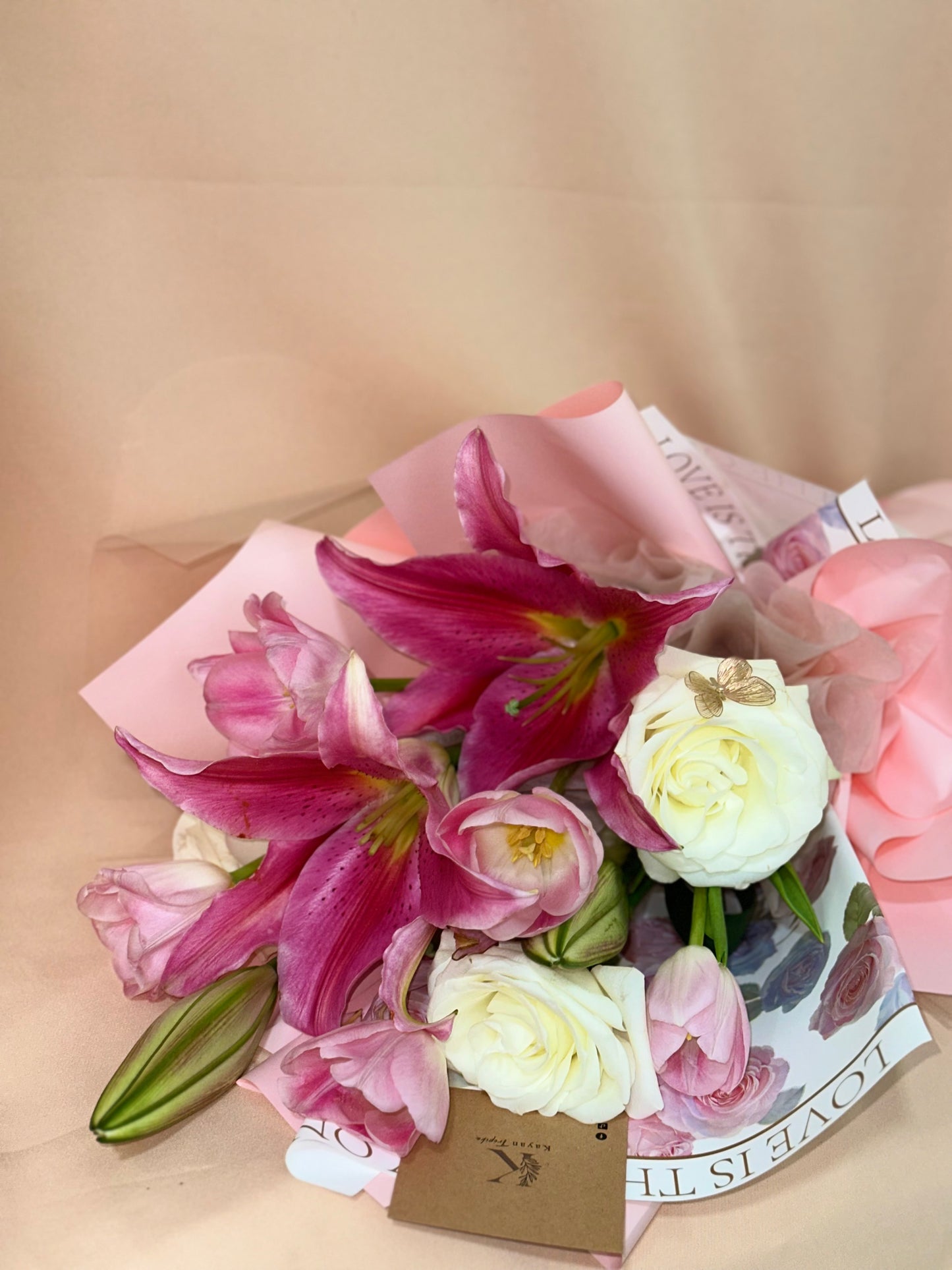 Scarlett (Lily, Tulip & Rose) Bouquet