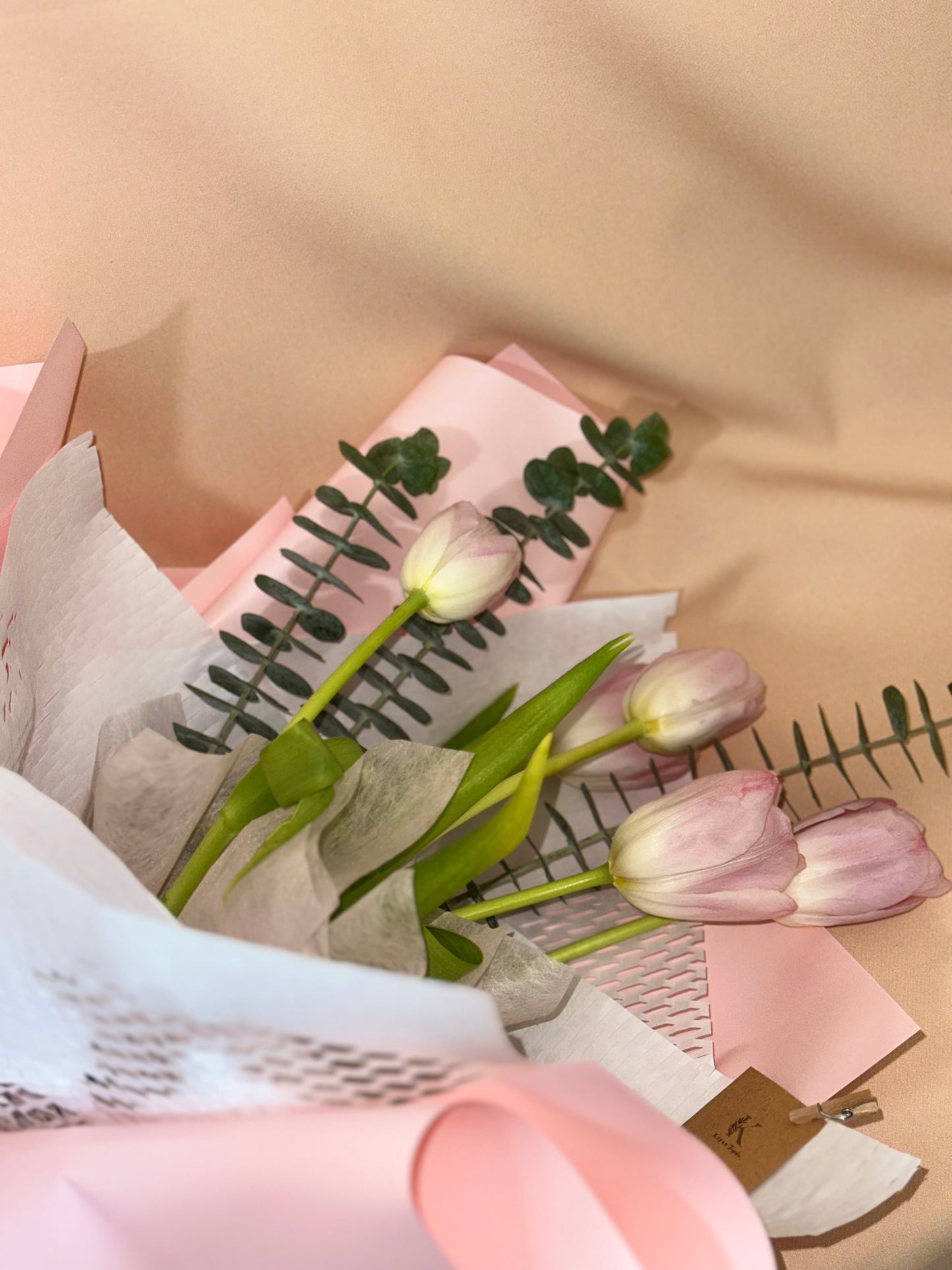 Kyra Pink (5 Tulips) Bouquet