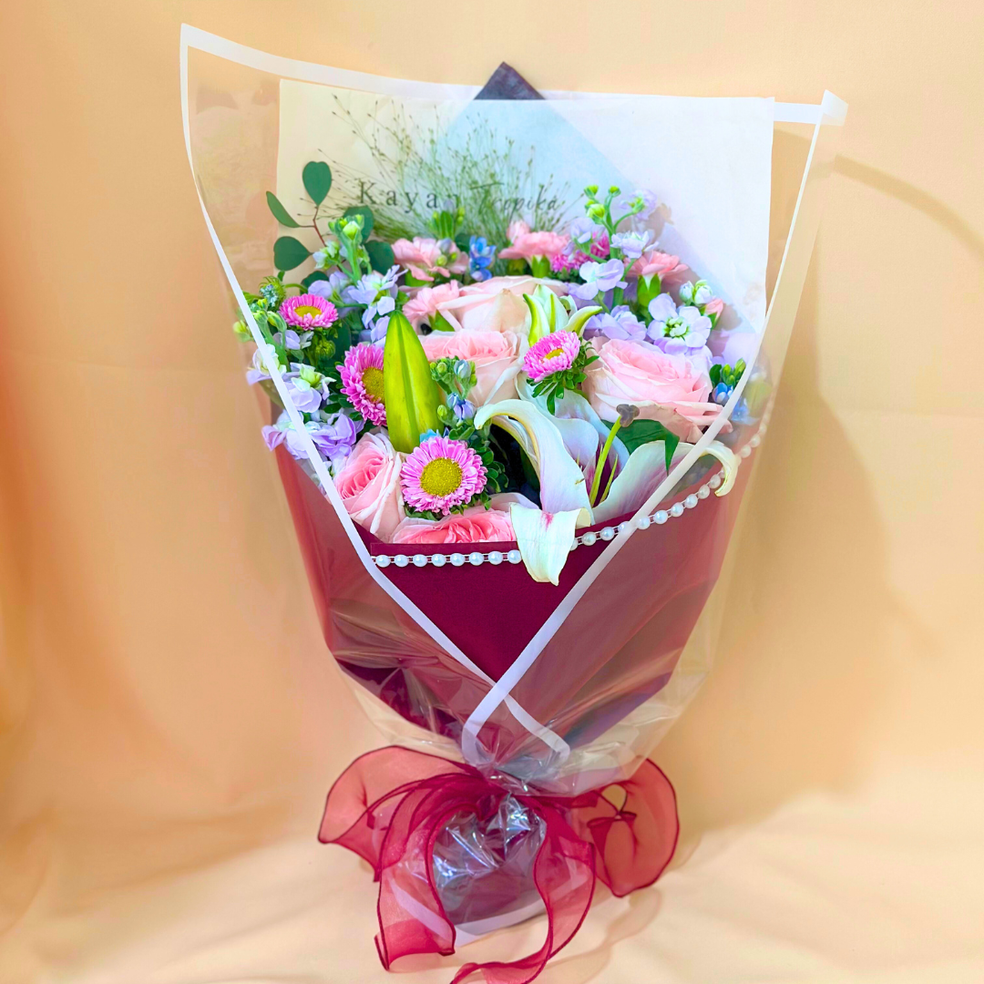 Crysta Red (Lily & Rose) Bouquet