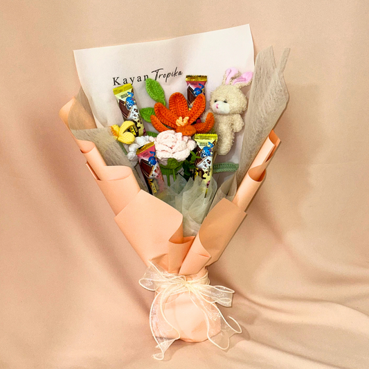 Laurel Chocolate Bouquet (Crochet Flower)