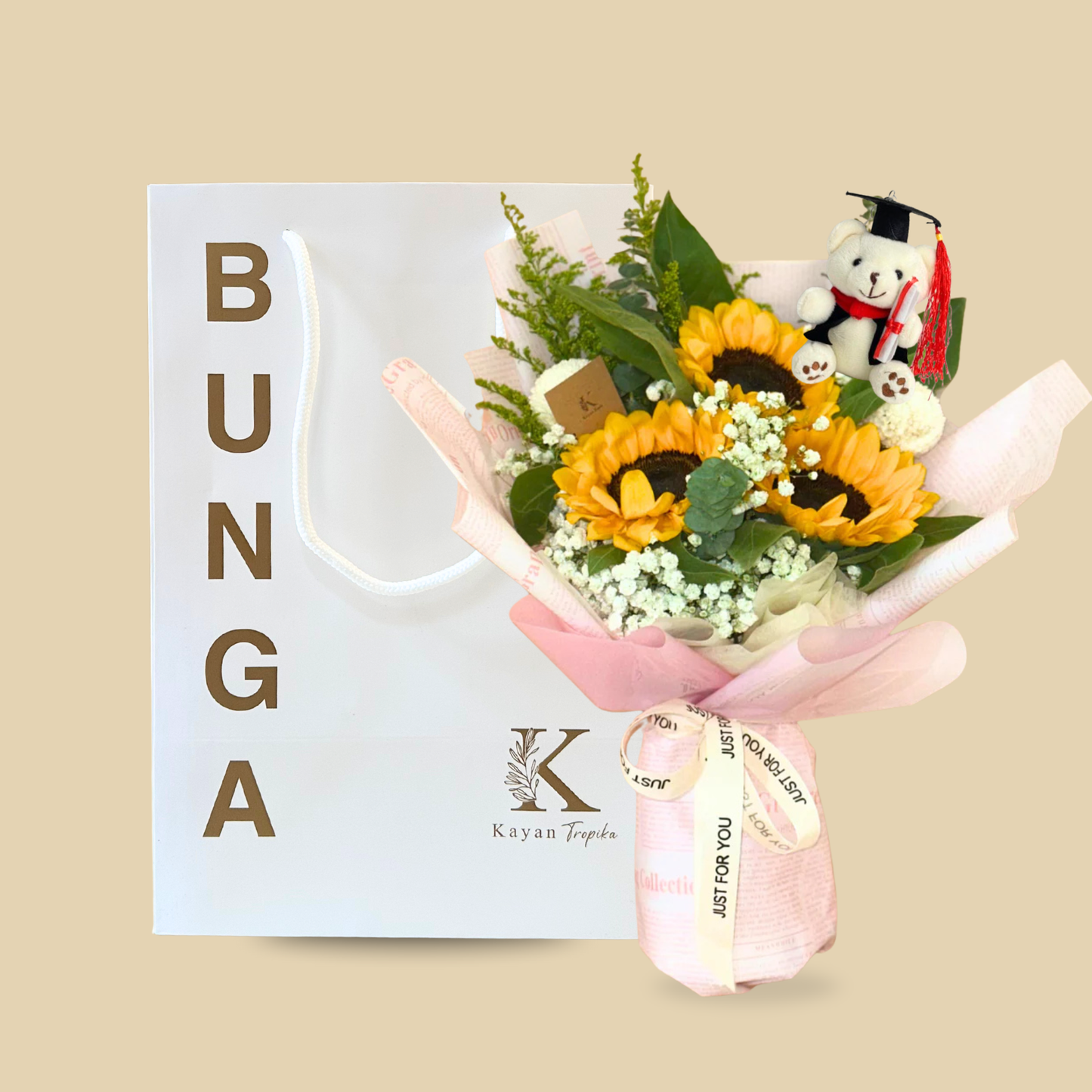 Graduation Kyla Pink (Sunflower) Bouquet