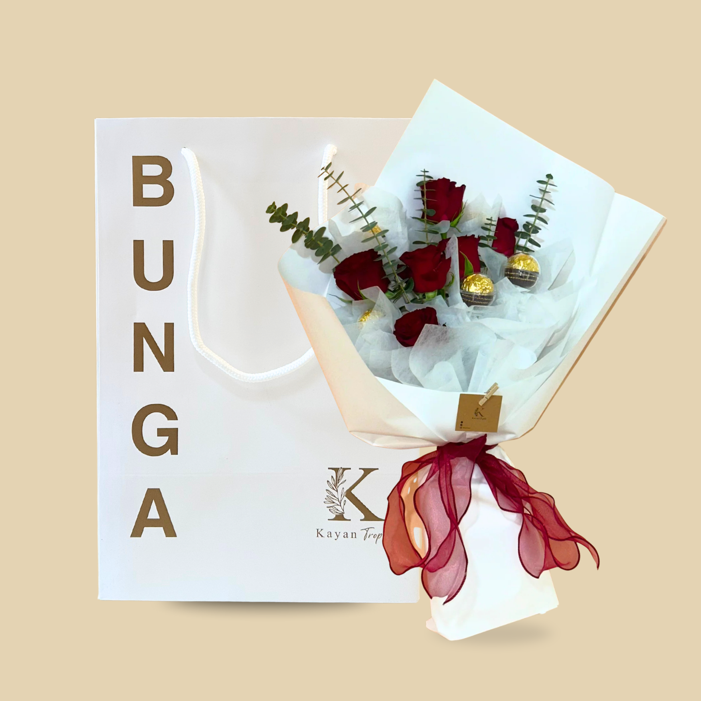 Paloma Chocolate Bouquet (Fresh Flower)