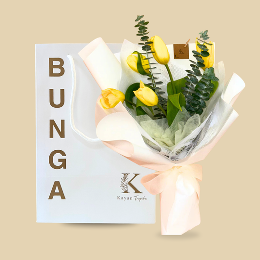 Skylar White (5 Tulips) Bouquet