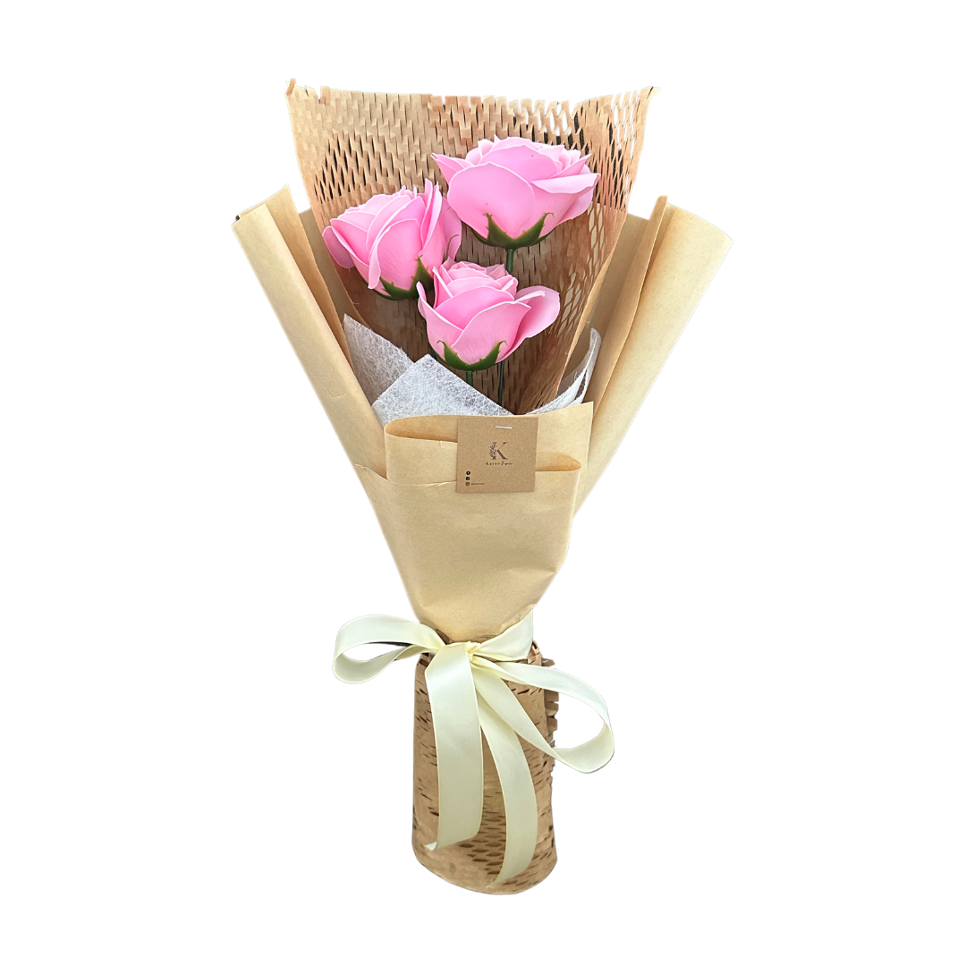 Isla Pink Soap Flower Bouquet