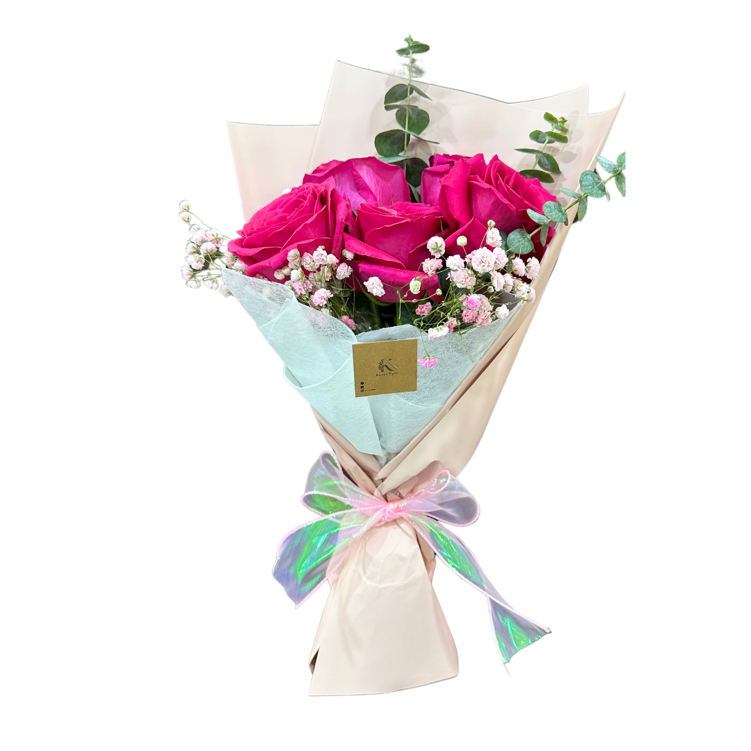 Elysia Hot Pink V's Bouquet