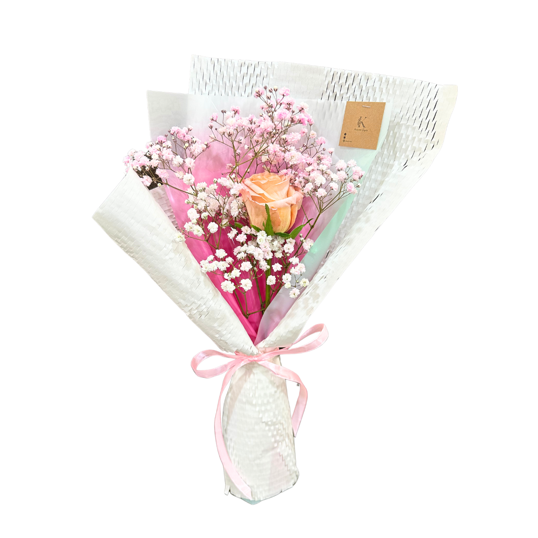 Elode Peach (Baby's Breath) V's Bouquet