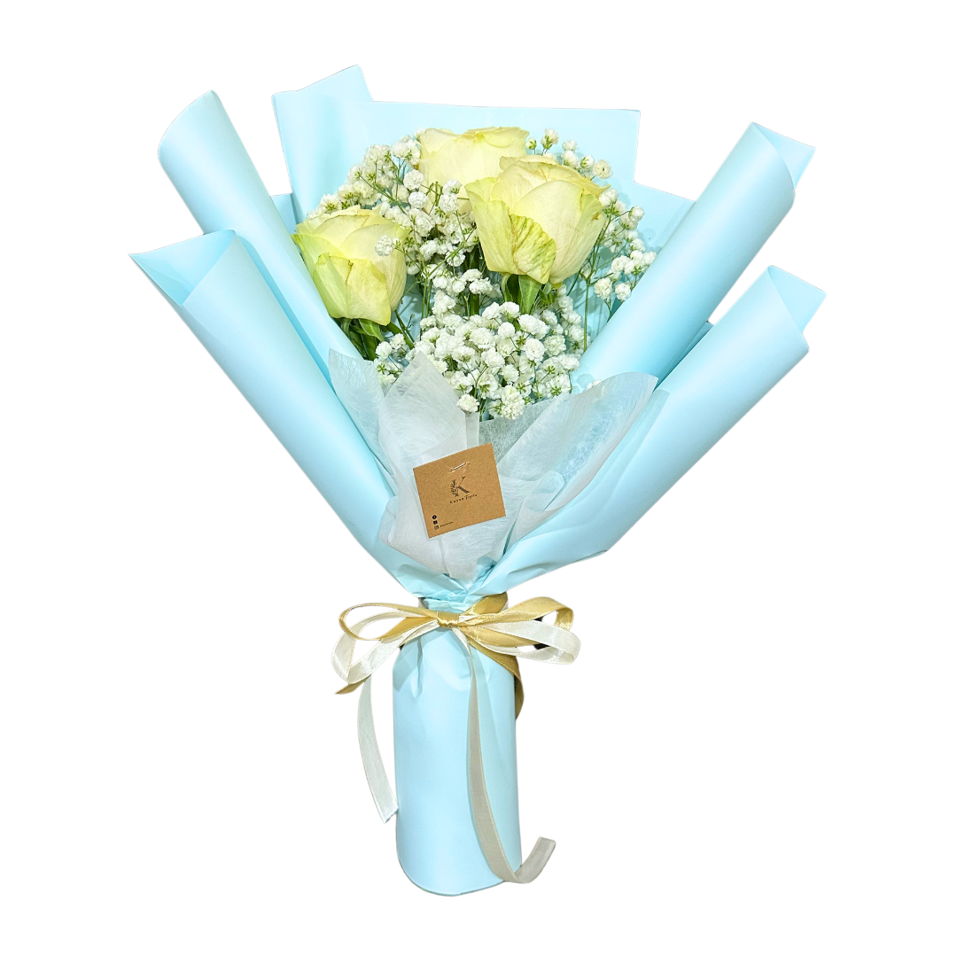 Bluu White V's Bouquet